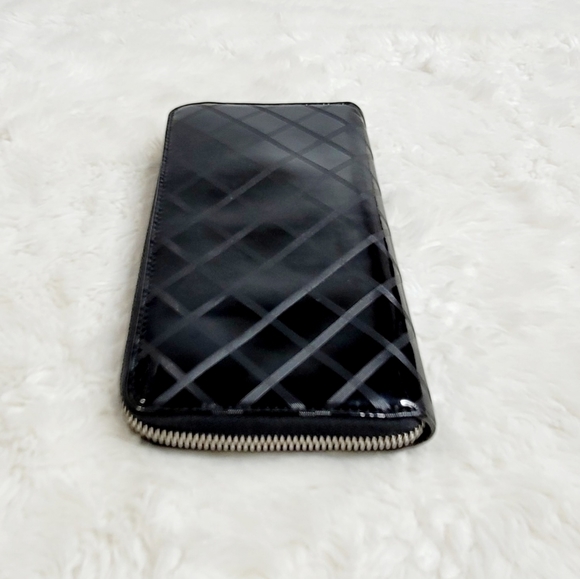 CHANEL Coco Mark  Enamel Black Long Wallet - Picture 6 of 13